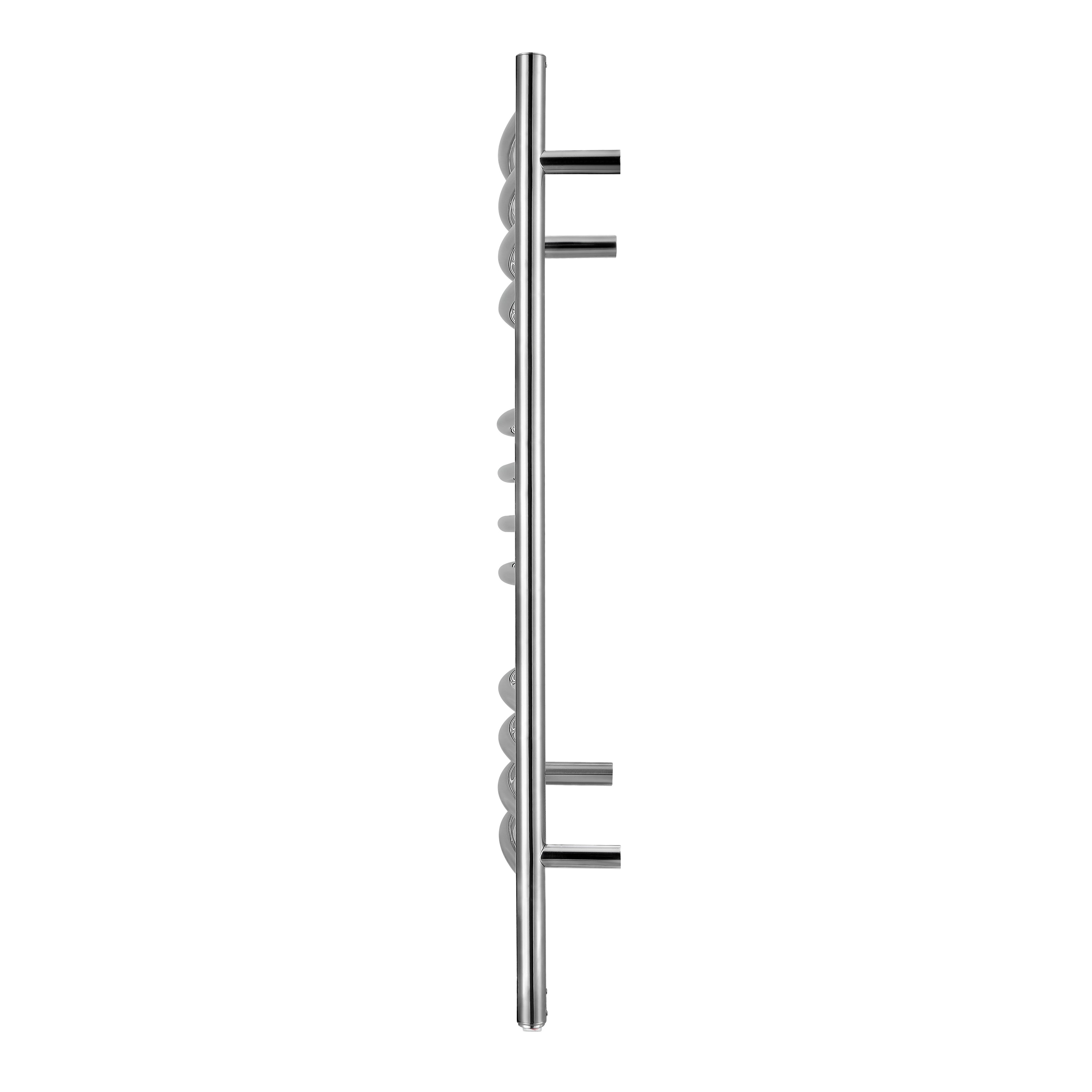 Lustra OBT 12 Bar Dual Wall Mount Towel Warmer with On-Board Timer in Polished Stainless Steel