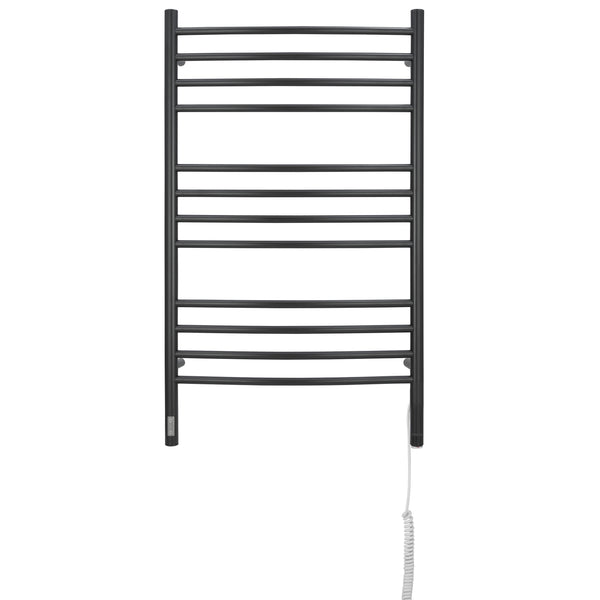 Lustra OBT 12 Bar Dual Wall Mount Towel Warmer with Integrated On-Board Timer in Matte Black