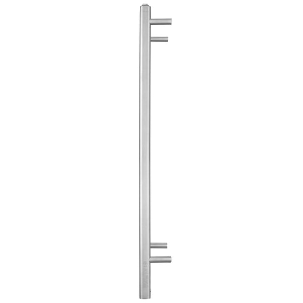 Prima Dual XL 12-Bar Hardwired and Plug-in Electric Towel Warmer in Brushed Stainless Steel