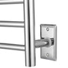 Imperia OBT 3 in 1, 8-Bar Towel Warmer with Integrated On-Board Timer in Polished Stainless Steel