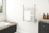Imperia OBT 3-in-1, 8-Bar Towel Warmer with Integrated On-Board Timer in Brushed Stainless Steel