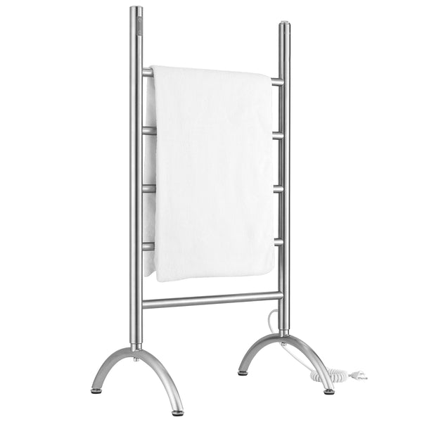 Nova OBT 3 in 1, 5 Bar Towel Warmer with Integrated On-Board Timer in Brushed Stainless Steel