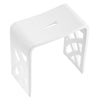 Ancona 17” Pure Acrylic Stone Bathroom Shower Bench in Matte White