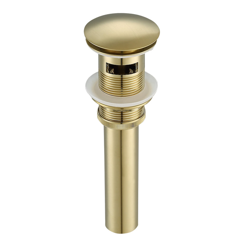 Ancona Bathroom Sink Pop-Up Drain with Overflow in Brushed Champagne Gold