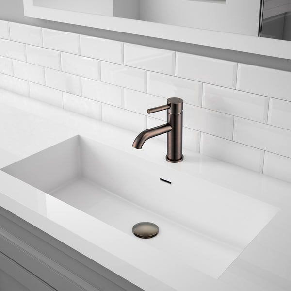 Ancona Bathroom Sink Pop-Up Drain with Overflow in Oil Rubbed Bronze