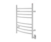 Comfort 8 Ova Hardwire Curved Brushed Stainless-Steel Towel Warmer