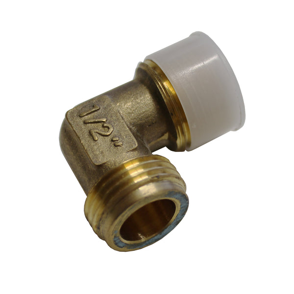 Elbow fitting for gas regulator