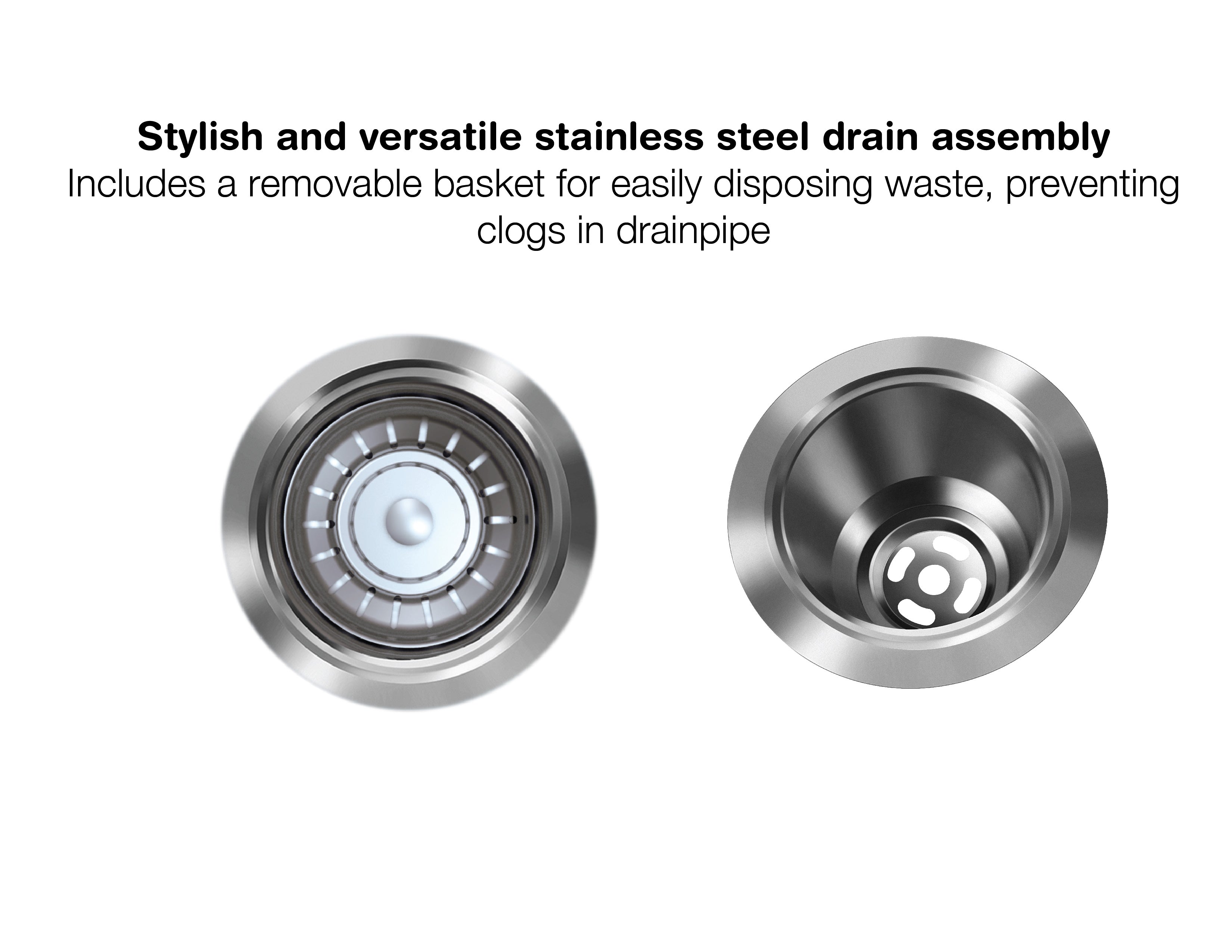 Capri Series Undermount Stainless Steel 23 in. Single Bowl Kitchen Sink in Satin Finish with Strainer