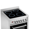 Gourmet 24 in. Vitroceramic with Convection Oven Freestanding Range